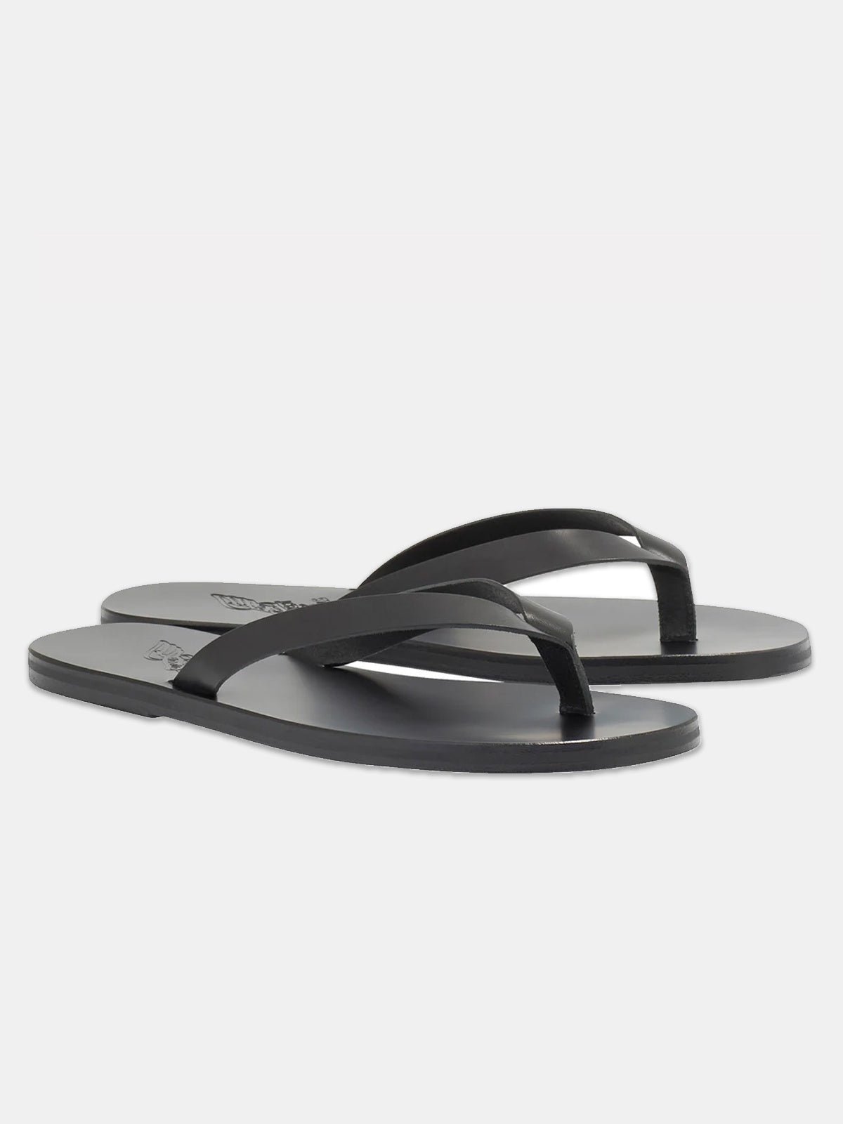 Ancient Greek Sandals Solon Leather Sandal - Black | 